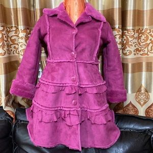 Widgeon Ruffle Faux Fur Coat Super Soft